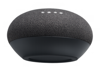 Smart speaker providing voice assistance in a smart home, connecting individuals with modern technology and digital devices