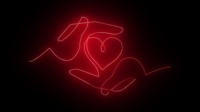 A vector illustration of a man with a glowing blue heart shows human electric energy and power, an artistic digital medical silhouette of a human wave