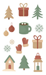 Christmas Holiday Clipart Decorations Icons