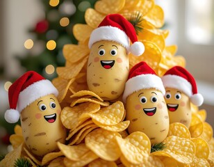 Natale e feste vegetariane e salutari, buffo albero di Natale di frutta e verdura secca