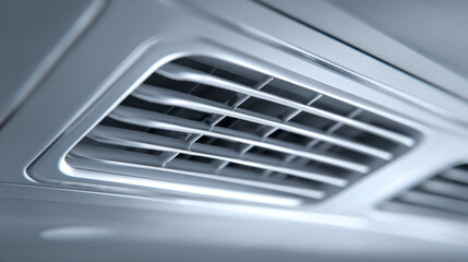 Ventilation system air vent on ceiling providing fresh airflow and climate control in modern indoor environment for comfort and efficiency