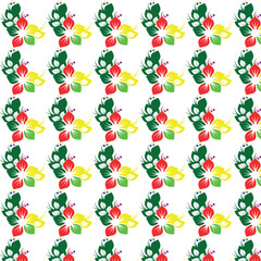 seamless background with flowers