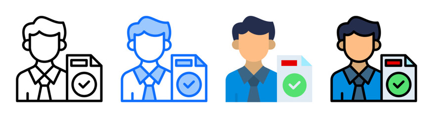 Assignment Icon Collection Set Multiple Style