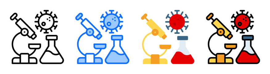 Laboratory Icon Collection Set Multiple Style
