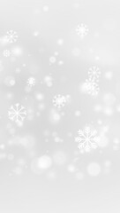 Isolated Christmas Ice Element with Festive Snowfall Decoration