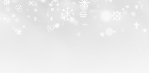 Christmas Seasonal Snowflake Background with Shimmering Frost
