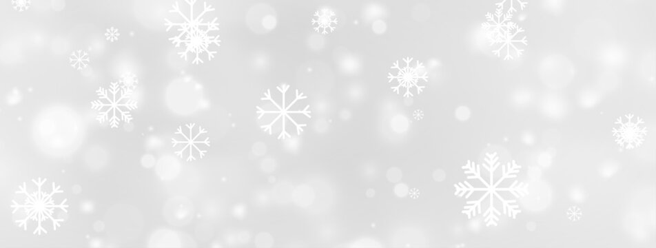 Snowfall and Ice Pattern Illustration for Christmas Greetings

