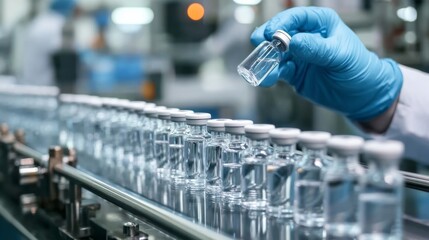 Pharmaceutical production assembly line operation