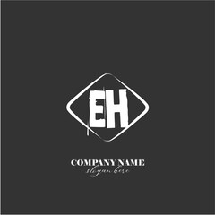 vector EH illustration of a logo for a company background abstract