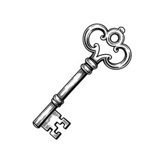 Unlock potential with vintage skeleton key design