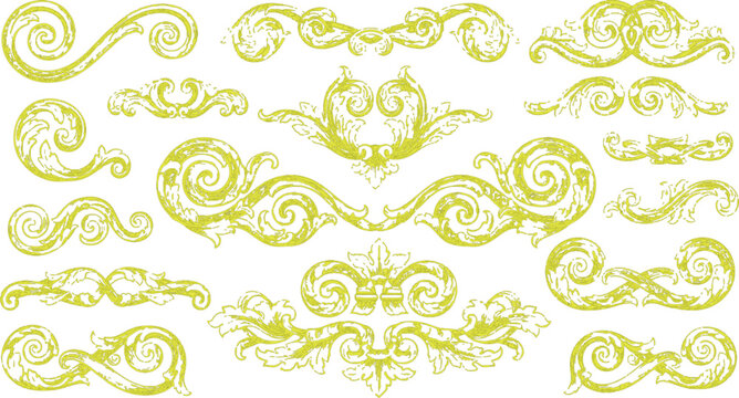 These ornate flourishes and scrolls often serve to enhance visual interest in designs, adding a touch of sophistication and creativity.