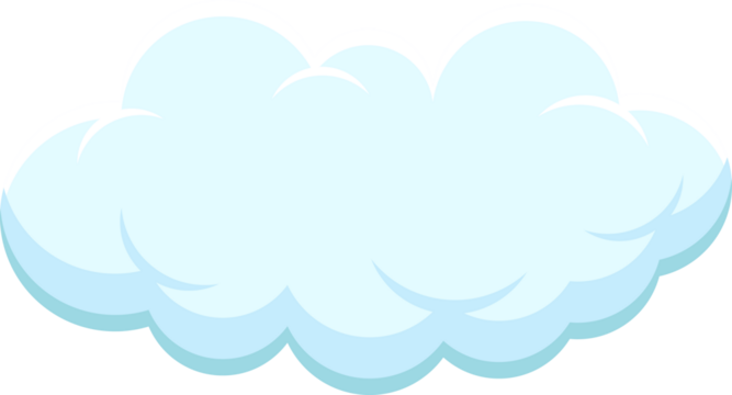 Set of blue sky, clouds.