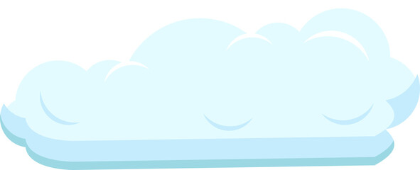 Set of blue sky, clouds.