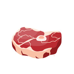 Fresh crude pork meat steak