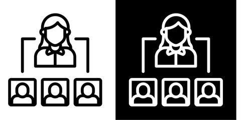 Workforce Management  Icon Set White Style Collection
