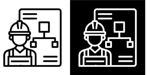 Subcontracting  Icon Set White Style Collection

