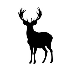 Christmas Reindeer Silhouette