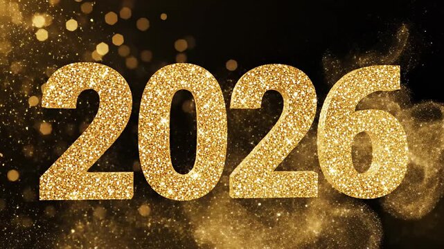 Glittering Golden 2026 Celebration - A Festive New Years Countdown.