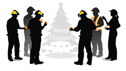 Diverse group of firefighters police officers and nurses collaborating and sharing in a positive community setting representing essential services and teamwork