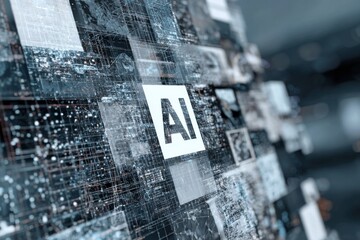 Exploring artificial intelligence through digital graphics and visual data displays