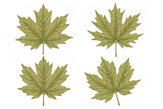 Maple leaves falling, vibrant autumn foliage illustrating seasonal change and nature's beauty on transparent background