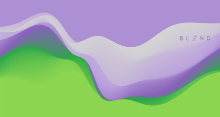 Abstract wavy background. Gradient colors. Trendy liquid design. Vector illustration for brochure, poster, cover, card, presentation, flyer or banner.