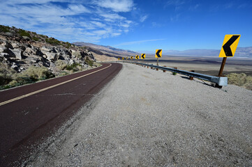 Trona Wild Rose Road, a mountainous road.
