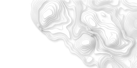 Minimal vector topo paper lines Topographic contour lines grid map seamless pattern. Abstract topography pattern seamless lines sea map modern design white background. Terrain map contours swirl grid.