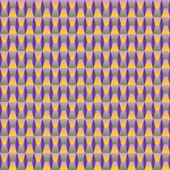 Abstract Seamless Pattern in Purple and Gold mosaic background. Geometric texture surface tiles. Graphic design vector illustration for Cover Banner Greeting Card Invitation Poster Flyer Party Decor
