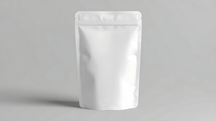 white food bag , chips, snacks, candy , A white empty snack bag for food packaging , Blank white food pouch