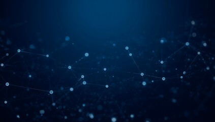 a network of connected dots representing technological advancement and data processing