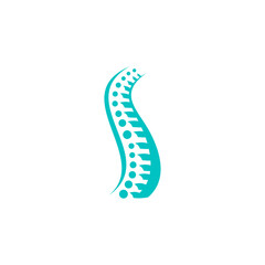 Simple spine diagnostic vector illustration