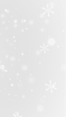 Winter snowstorm background with isolated snowflake elements, snowfall overlay, icy textures, glistering frost effects, magical winter glow, transparent layers, and festive Christmas holiday illustrat