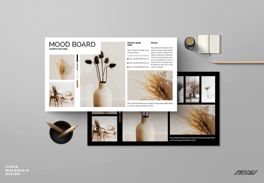 Modern Mood Board Layout