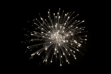 Fototapeta premium Firework fireworks outdoors night.
