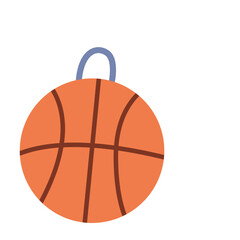 Basketball icon, suitable for PE lessons, sports education, or illustrating teamwork, fitness, and physical activity in schools.