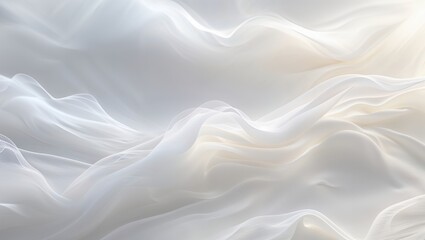 Obraz premium Ethereal soft white feathers on a tranquil surface, symbol of purity, gentleness, and angels.