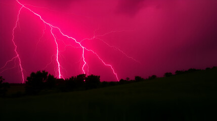 Red lightning background