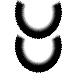 "Abstract Radial Brush Strokes on Transparent PNG Background