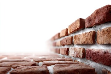 Red Brick Wall: A close-up view of a red brick wall, showcasing the texture and detail of each individual brick, offering a sense of stability, and design.