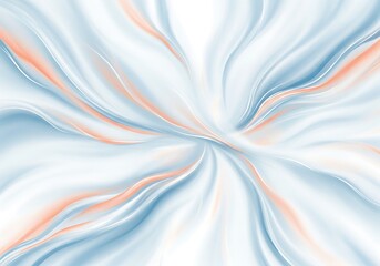 Abstract swirling light blue and orange marble texture background