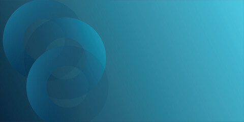 Blue Abstract Circles Background With Gradient For Modern Design And Calm, Professional Mood