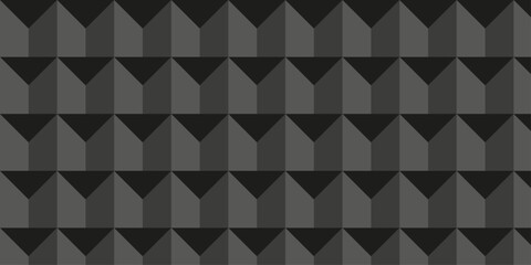 Fototapeta premium Cubic wall texture pattern. seamless cube grid hexagon technology background. Geometric pattern illustration mosaic, square and triangle wallpaper. 