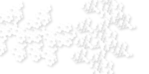 Abstract technology background vector white hexagon background. Hexagon paper texture and futuristic business. Surface polygon pattern with glowing hexagon grid cell texture.   © armans