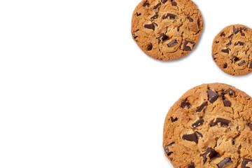 Tasty cookies ready for sharing on cookies day, isolated, PNG