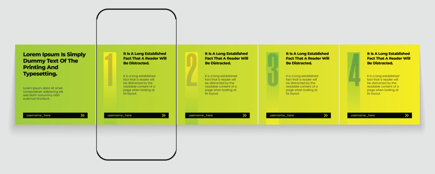 Set of LinkedIn carousel post, social media Instagram carousel post, modern and editable business carousel template design