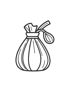 Bindle icon, vector line illustration