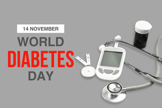 Promo materials for World Diabetes Day focus on equipment