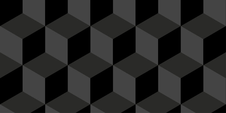 Cubic wall texture pattern. seamless cube grid hexagon technology background. Geometric pattern illustration mosaic, square and triangle wallpaper.	
