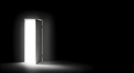 open door to the light